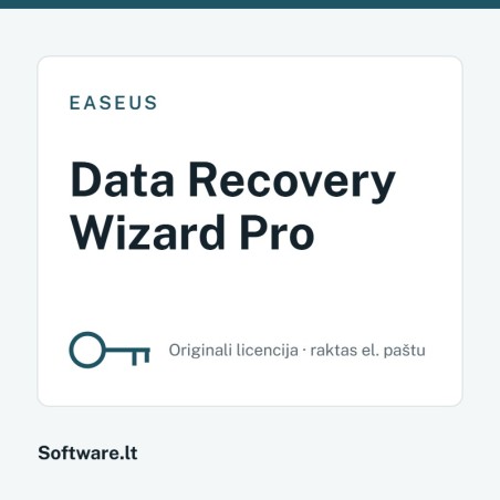 EaseUS Data Recovery Wizard Pro – 1 datoram, Beztermiņa licence