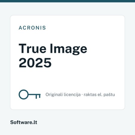 Acronis True Image 2025 – 5 ierīcēm, Beztermiņa licence