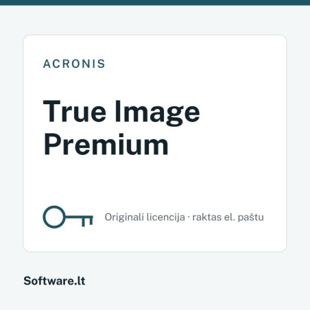 Acronis True Image Premium – 5 ierīcēm, 1 gads