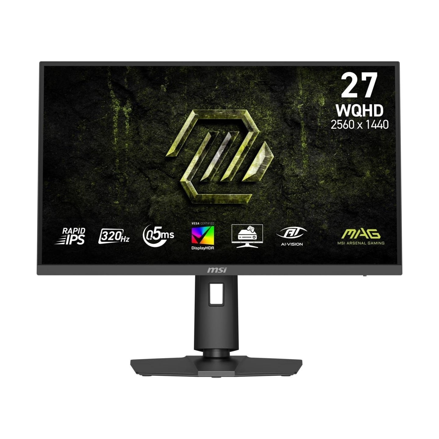 MSI LCD Monitor MSI 27 '' 2560 x 1440 pixels Wide Quad HD Native aspect ratio 16:9 LCD Flat MAG274QPFX32