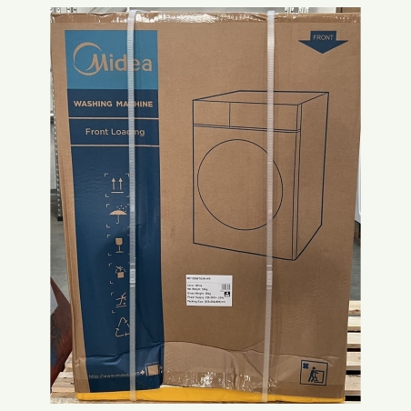 Midea MF100W70/W-HR Washing Machine, D, Front loading, Depth 40 cm, 7 kg, White DAMAGED PACKAGING | Midea | Washing Machine | MF