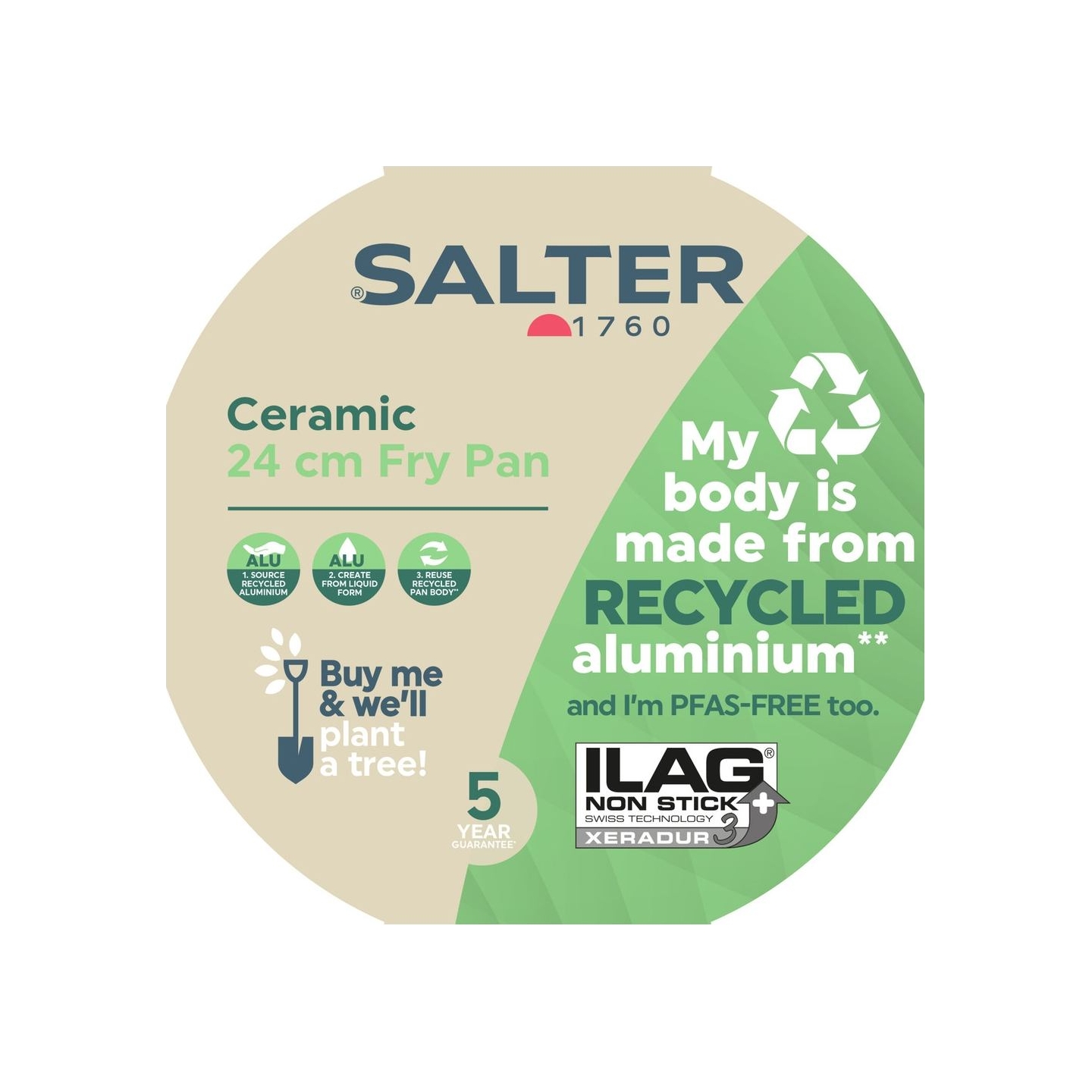 Salter BW12871EU7 Ceramic 24cm Fry Pan