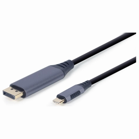 Gembird CABLE USB-C TO DP 1.8M/GREY CC-USB3C-DPF-01-6 GEMBIRD