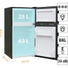 Manta MM545DBK Fridge 88L Black