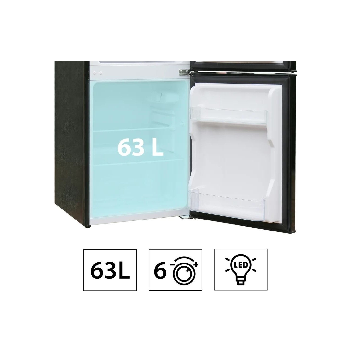 Manta MM545DBK Fridge 88L Black