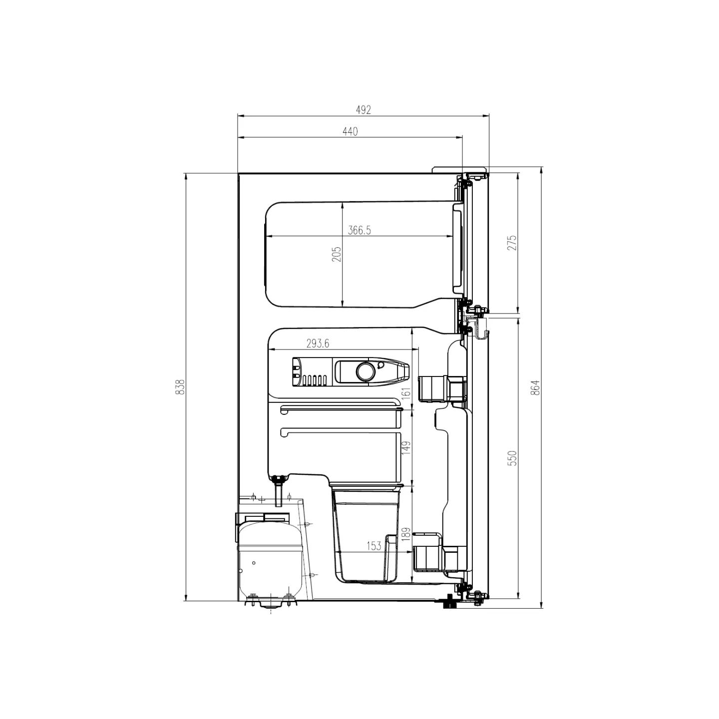 Manta MM545DBK Fridge 88L Black