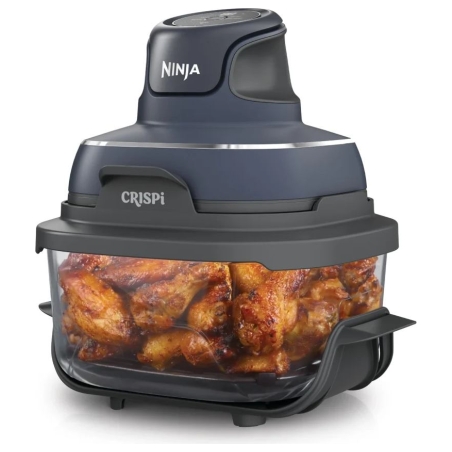 Ninja | 4-in-1 Portable Glass Air Fryer | FN101EUGY Crispi | Power 1700 W | Capacity 3.8 L | Blue/Black