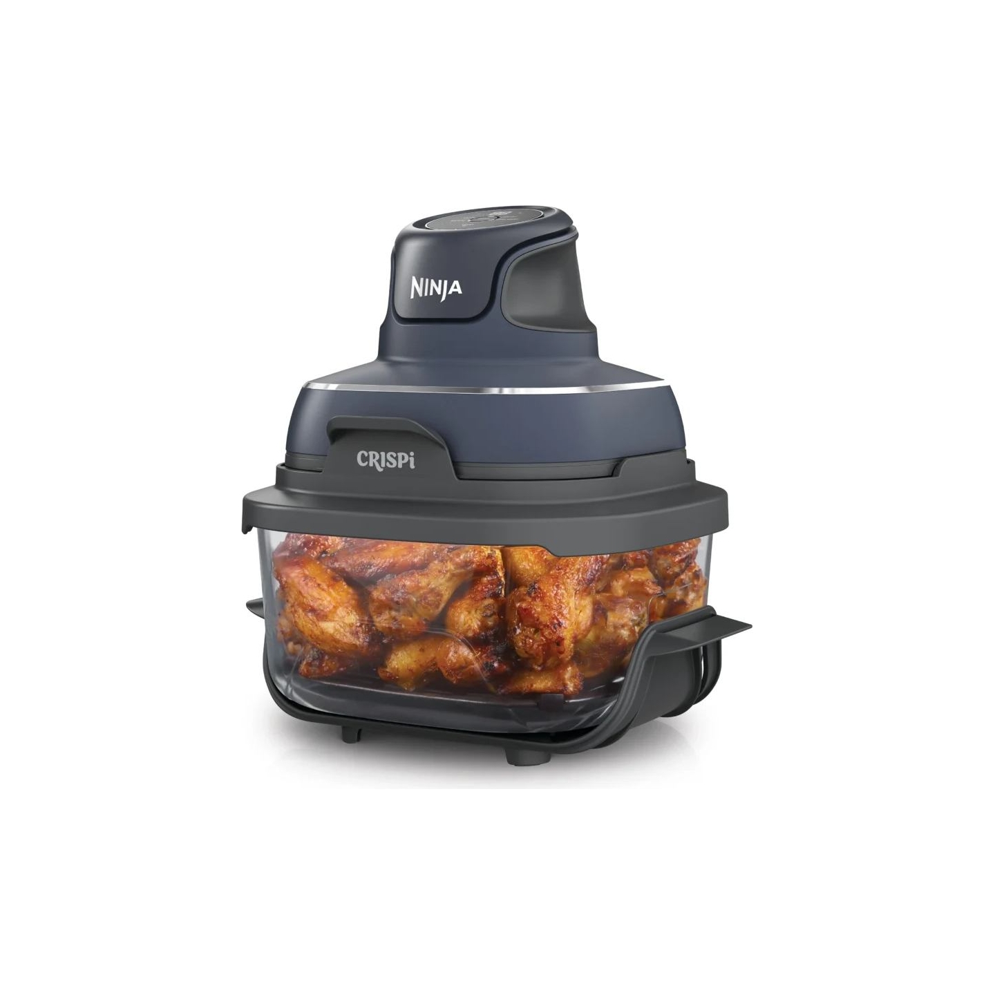 Ninja | 4-in-1 Portable Glass Air Fryer | FN101EUGY Crispi | Power 1700 W | Capacity 3.8 L | Blue/Black