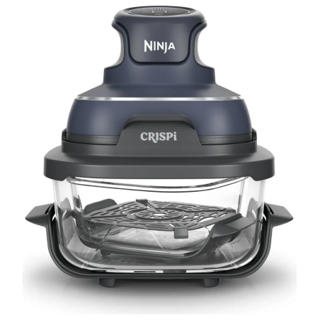 Ninja | 4-in-1 Portable Glass Air Fryer | FN101EUGY Crispi | Power 1700 W | Capacity 3.8 L | Blue/Black