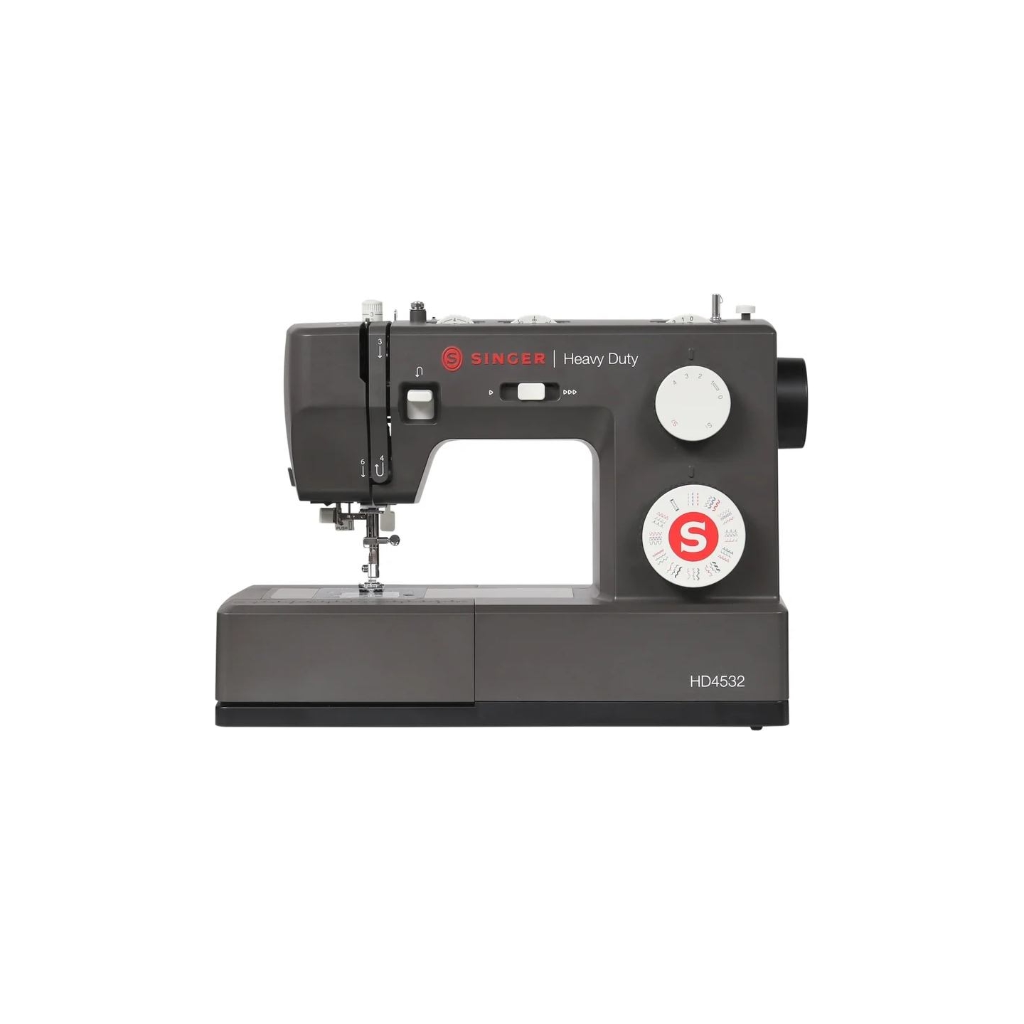 Singer Sewing Machine | 4532 Heavy Duty | Number of stitches 32 | Number of buttonholes 1 | Charcoal
