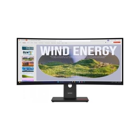 Lenovo 34" T34WD-40 CURVED WQHD 21:9 VA 120HZ HDMI/DP/USB-C(100W)/RJ45