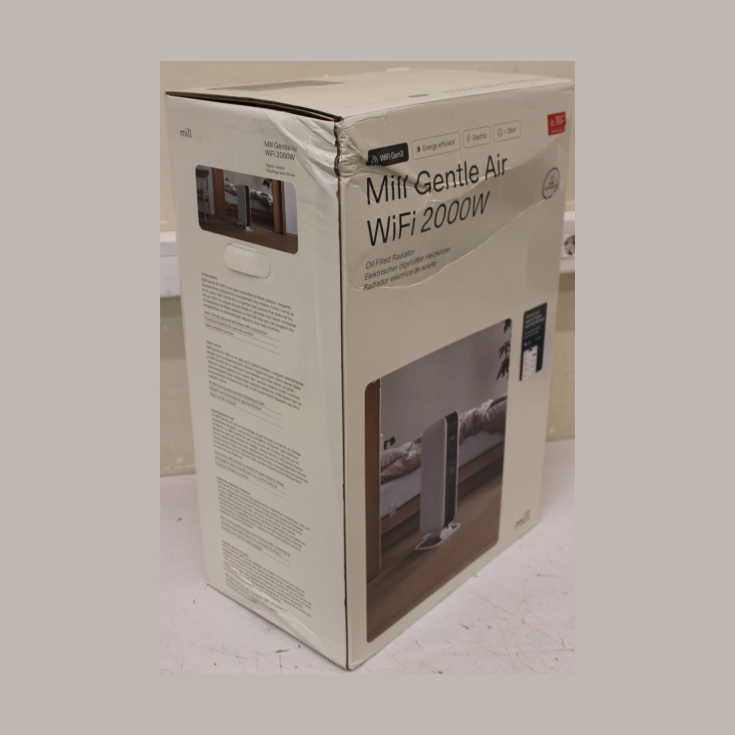 Mill | Mill | Heater | OIL2000WIFI3 GEN3 | Oil Filled Radiator | 2000 W | Number of power levels 3 | Suitable for rooms up to 24