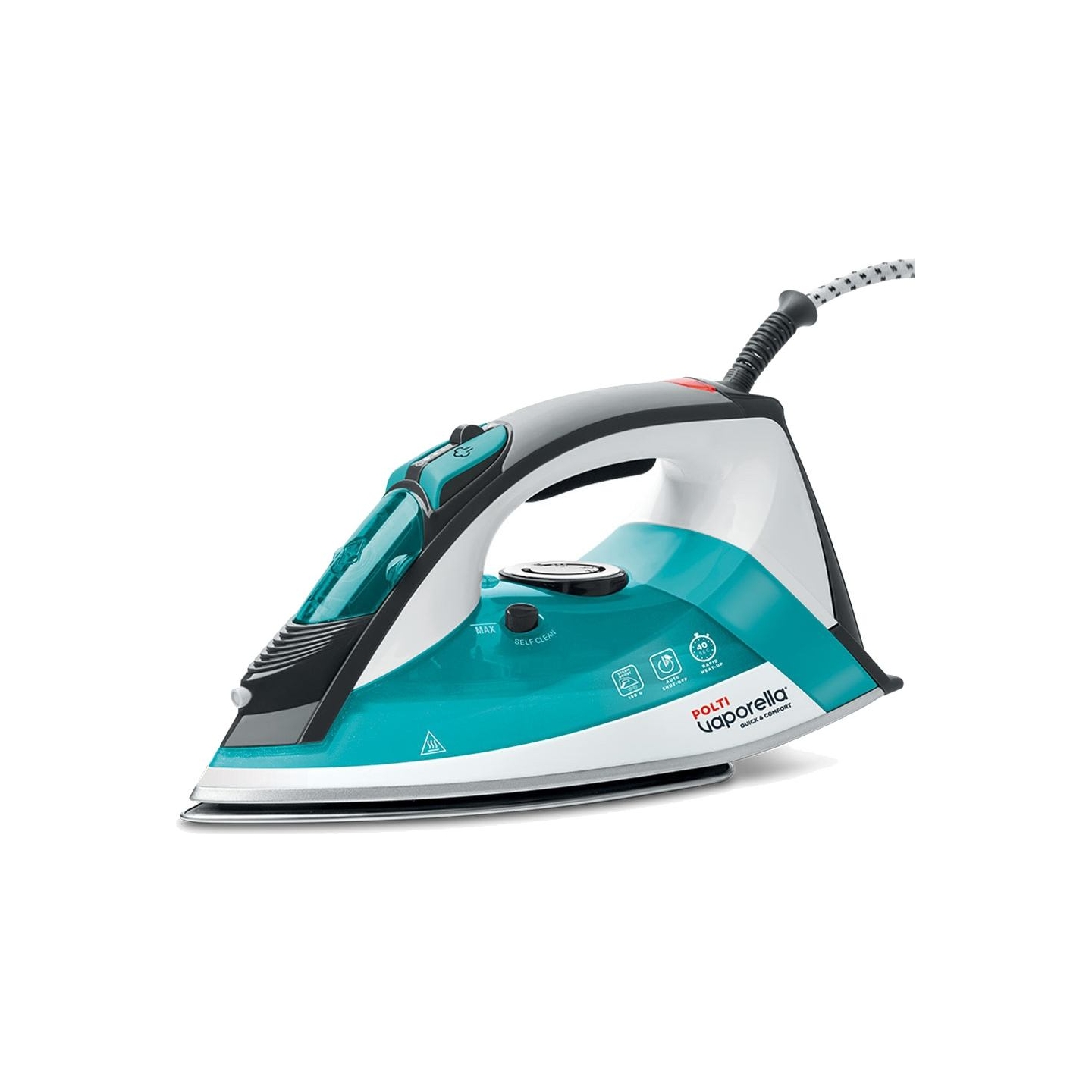 Polti Iron PLEU0254 Vaporella Quick & Comfort QC120 Steam Iron 2200 W Water tank capacity 300 ml Continuous steam 30 g/min White