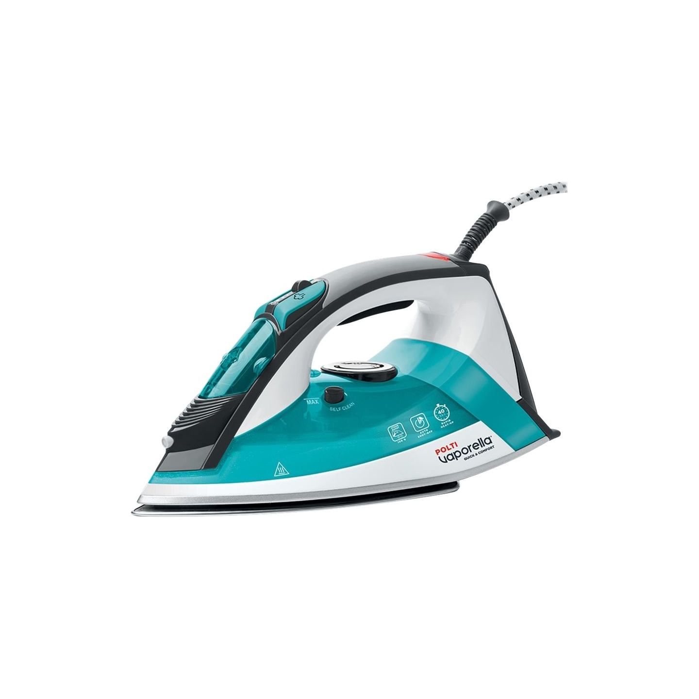 Polti Iron PLEU0254 Vaporella Quick & Comfort QC120 Steam Iron 2200 W Water tank capacity 300 ml Continuous steam 30 g/min White