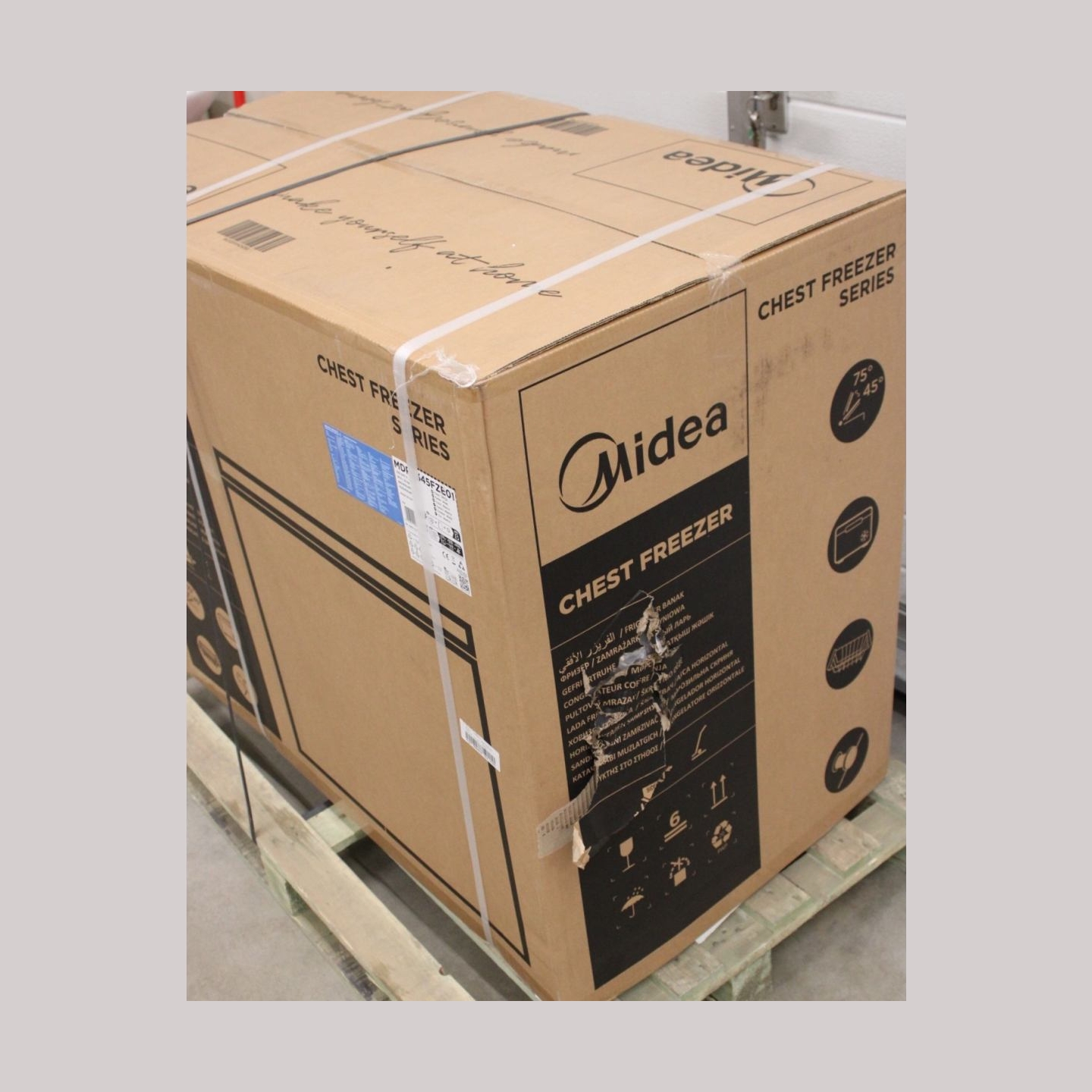Midea | Midea Freezer | MDRC345FZE01 | Energy efficiency class E | Chest | Free standing | Height 85 cm | Total net capacity 249