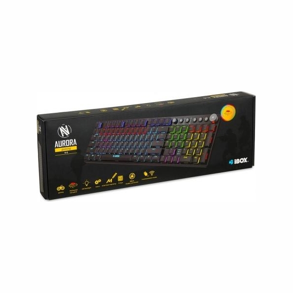 Ibox Aurora K-6 LED wired/wireless KB