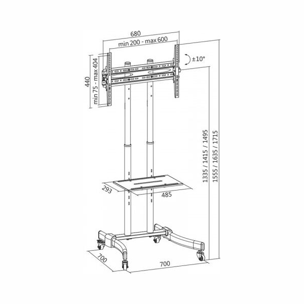 Logilink BP0026 - TV stand car