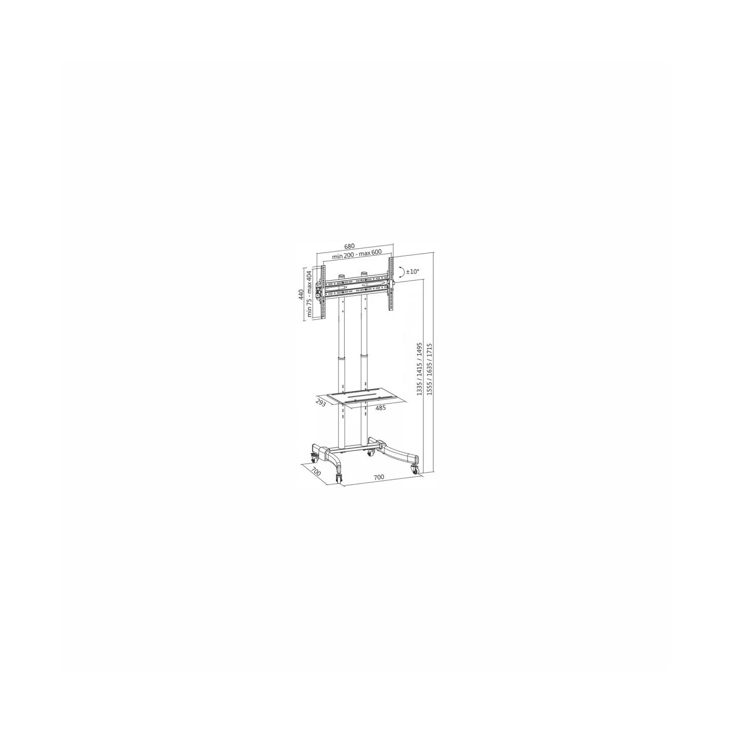 Logilink BP0026 - TV stand car