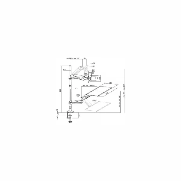 Logilink BP0030 Sit-stand WS mount