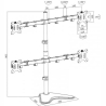 Logilink BP0046 Quad Monitor Desk Stand 13"-32'' | Logilink | Desk Mount | BP0046 | 13-32 " | Maximum weight (capacity) Carrying