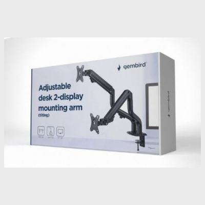 Gembird Adjustable desk 2-display