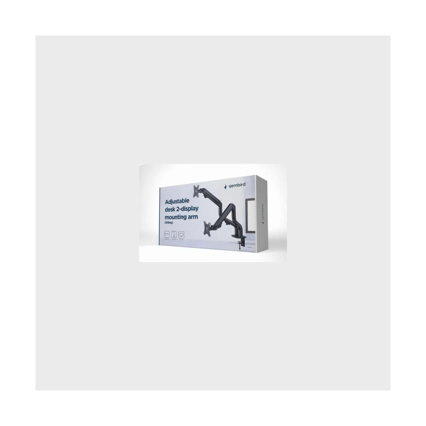 Gembird Adjustable desk 2-display