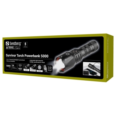 Sandberg Survivor Torch Powerbank 5000