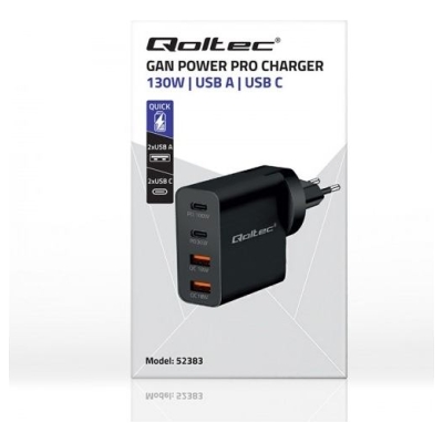 Qoltec 52383 GaN POWER PRO charger
