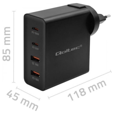 Qoltec 52383 GaN POWER PRO charger