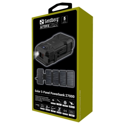 Sandberg Solar 5-Panel Powerbank 27000