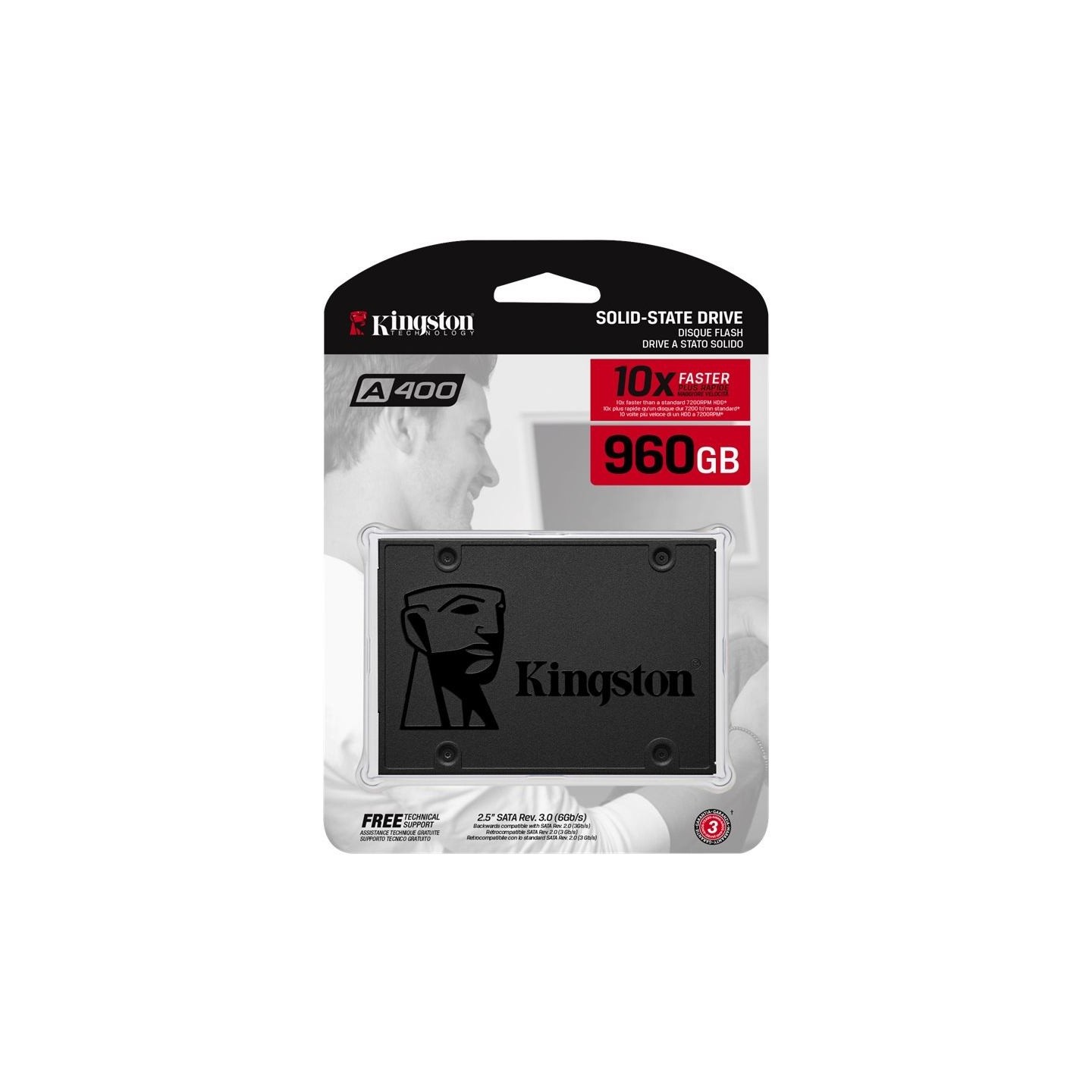 Kingston 960GB A400 SATA3 2.5 SSD 7mm