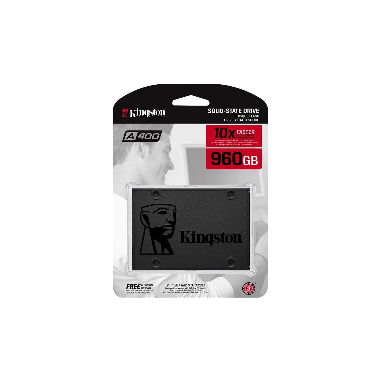 Kingston 960GB A400 SATA3 2.5 SSD 7mm