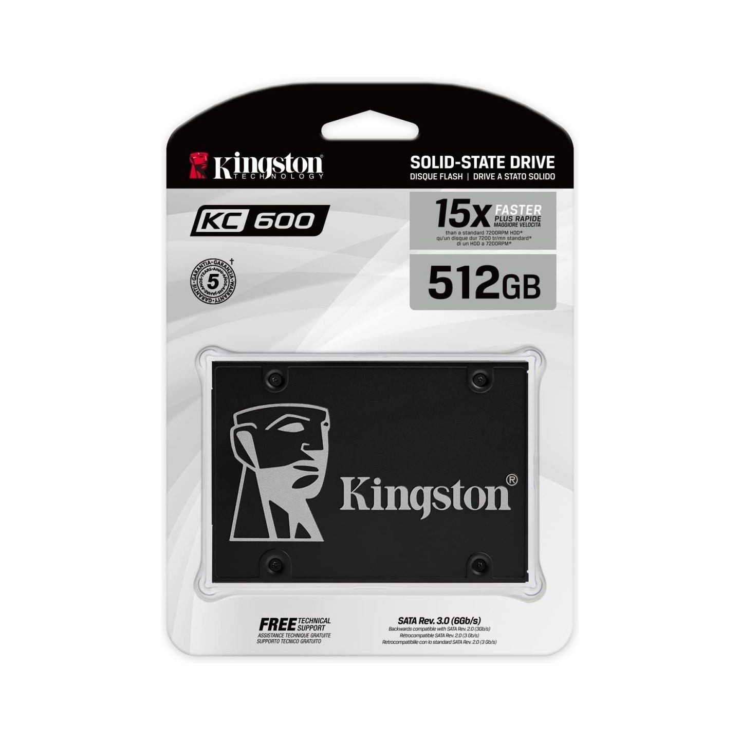Kingston 512GB SSD KC600 SATA3 2.5inch