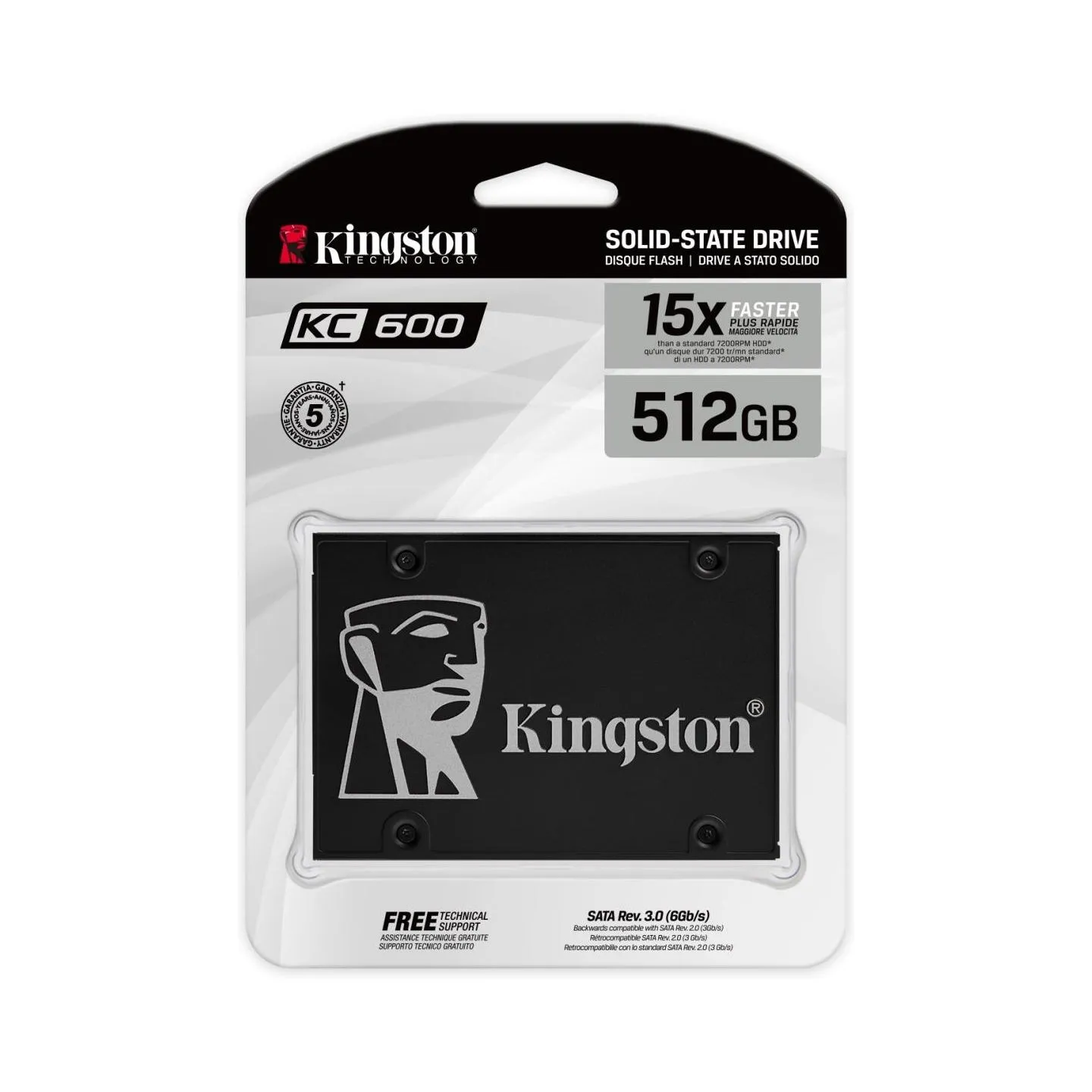 Kingston 512GB SSD KC600 SATA3 2.5inch