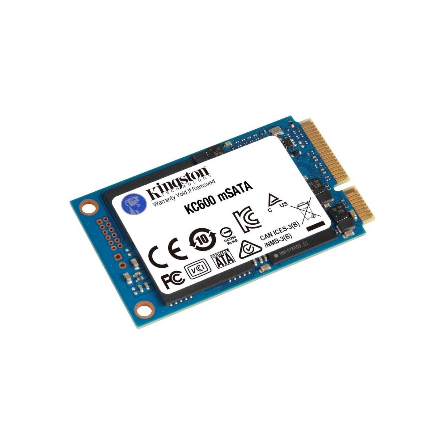 Kingston KC600 512GB SATA3 mSATA SSD