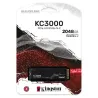 Kingston | SSD | KC3000 | 2048 GB | SSD form factor M.2 2280 | Solid-state drive interface PCIe 4.0 NVMe M.2 | Read speed 7000 M