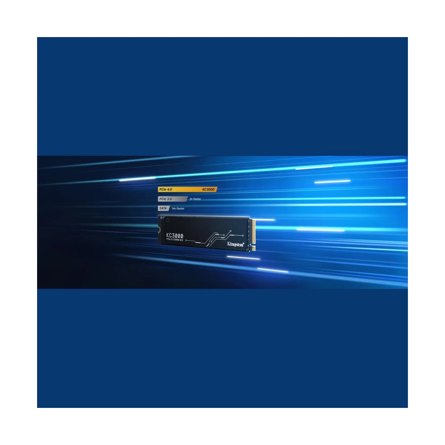 Kingston | SSD | KC3000 | 2048 GB | SSD form factor M.2 2280 | Solid-state drive interface PCIe 4.0 NVMe M.2 | Read speed 7000 M