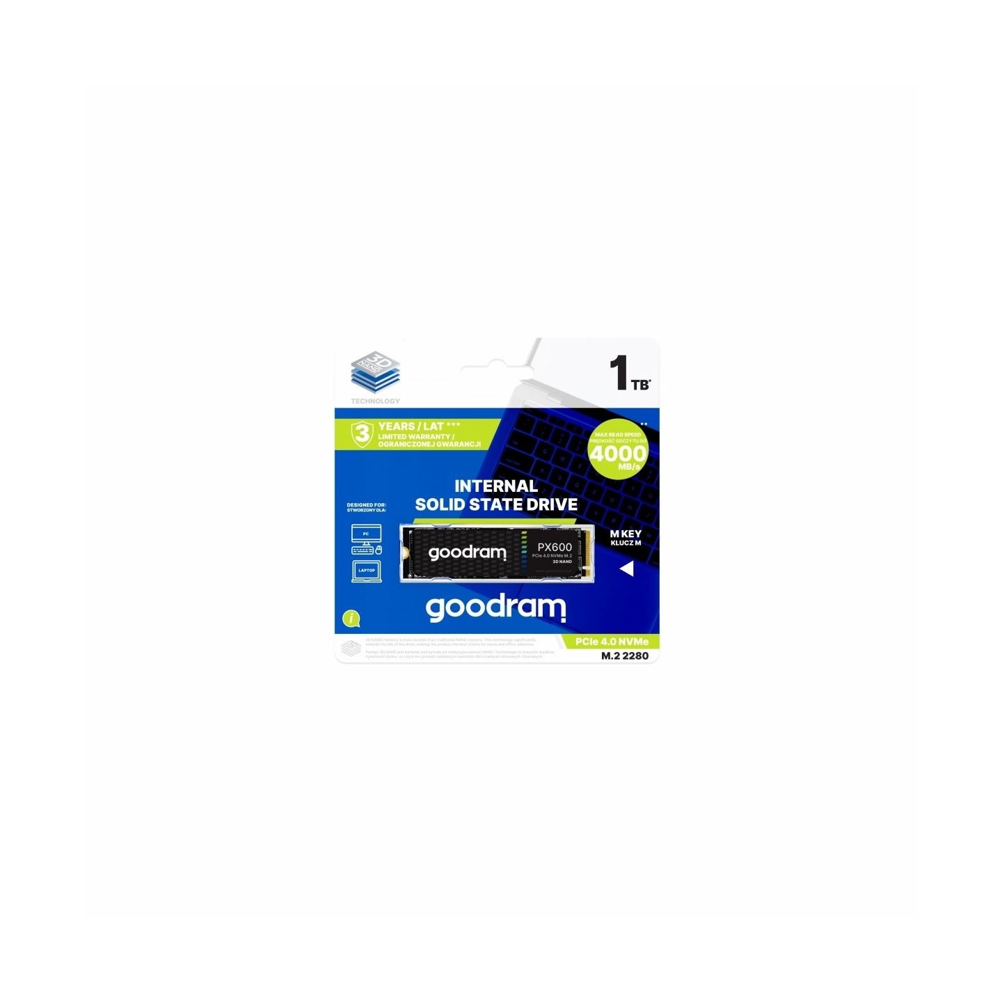 Goodram SSD PX600 1TB M.2 PCIe NVME