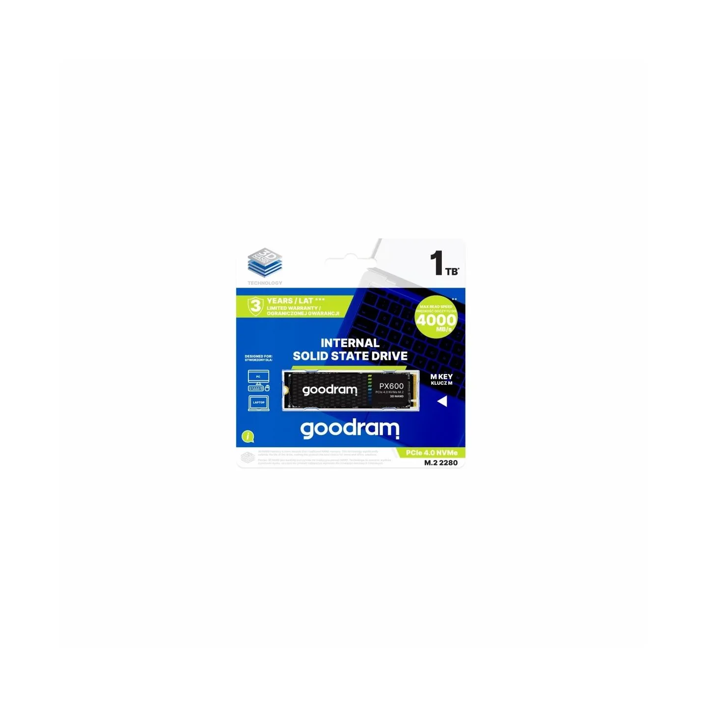 Goodram SSD PX600 1TB M.2 PCIe NVME