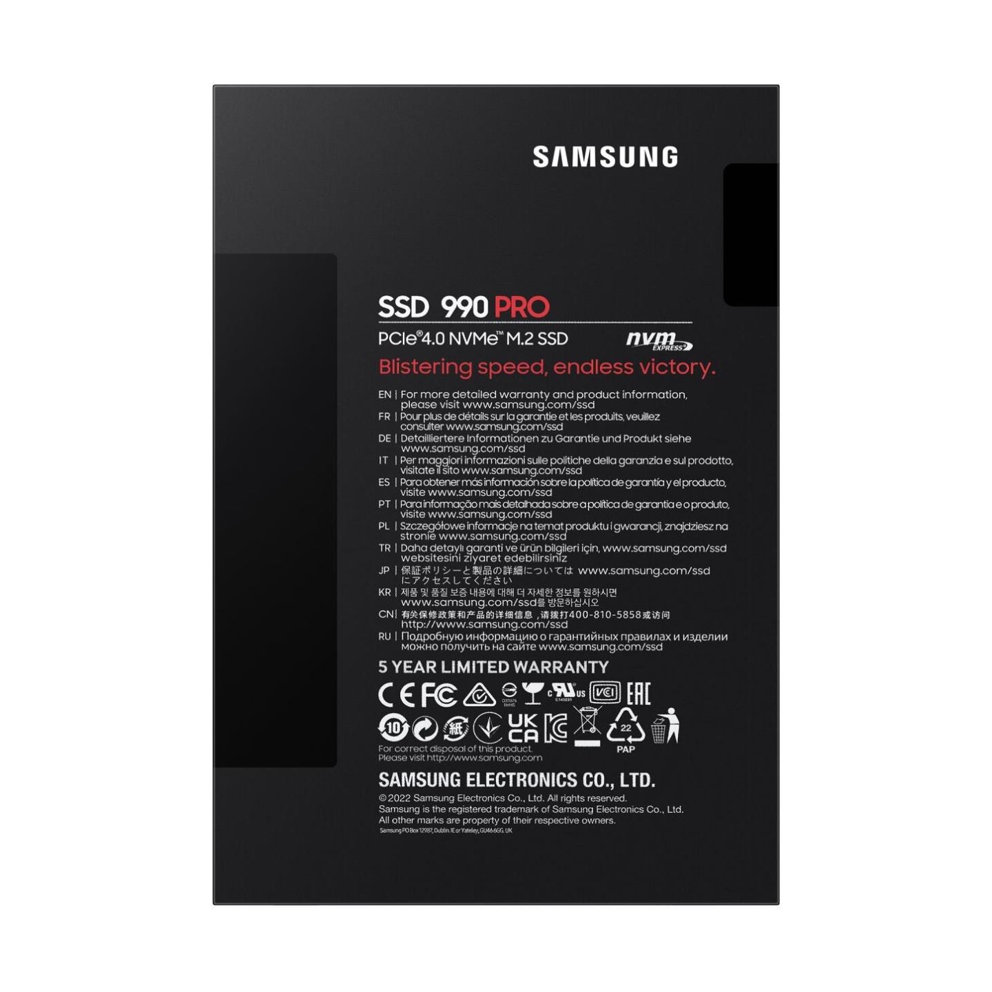 Samsung SSD 990 PRO 4TB M.2 NVMe PCIe