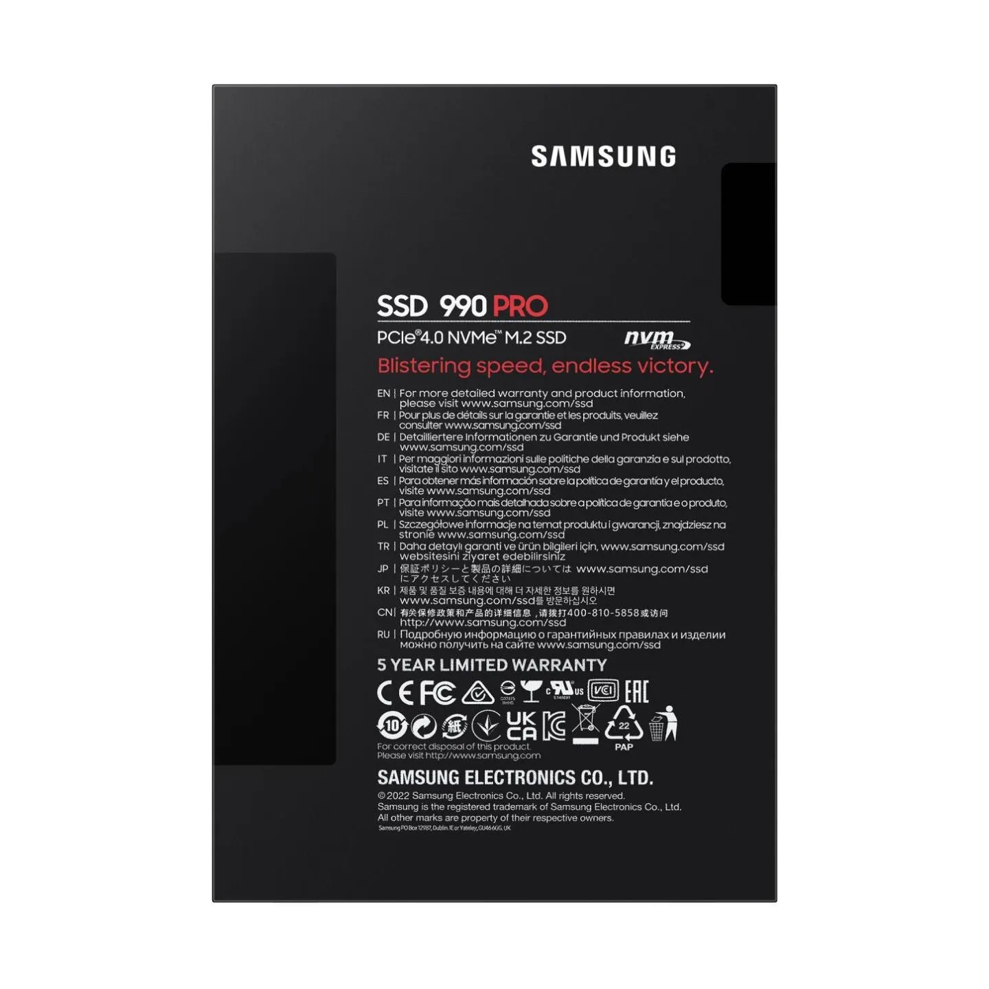 Samsung SSD 990 PRO 4TB M.2 NVMe PCIe