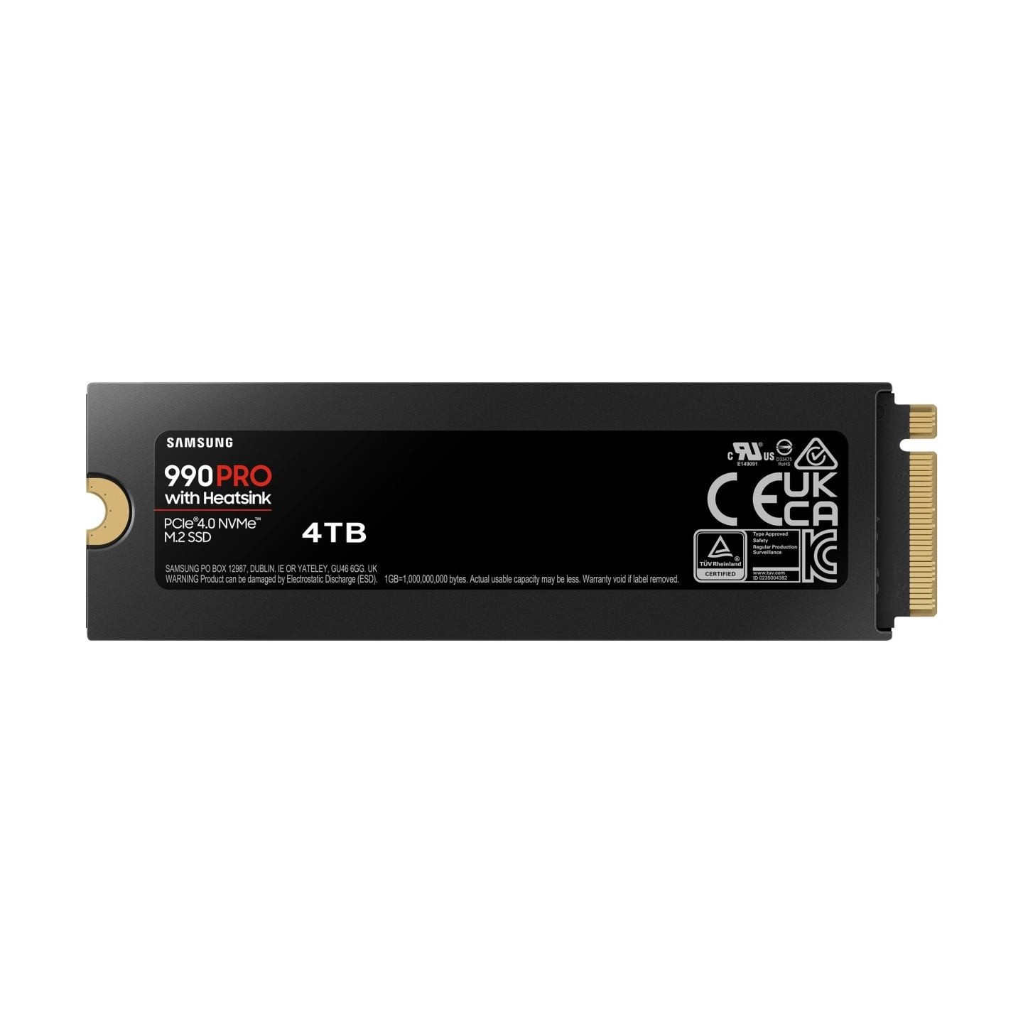 Samsung SSD 990 PRO Heatsink 4TB M2 NVMe