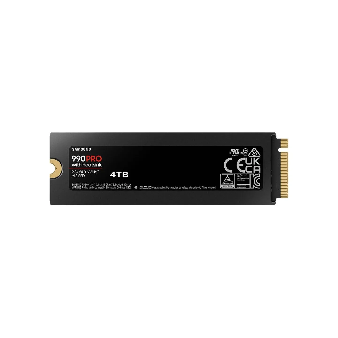 Samsung SSD 990 PRO Heatsink 4TB M2 NVMe