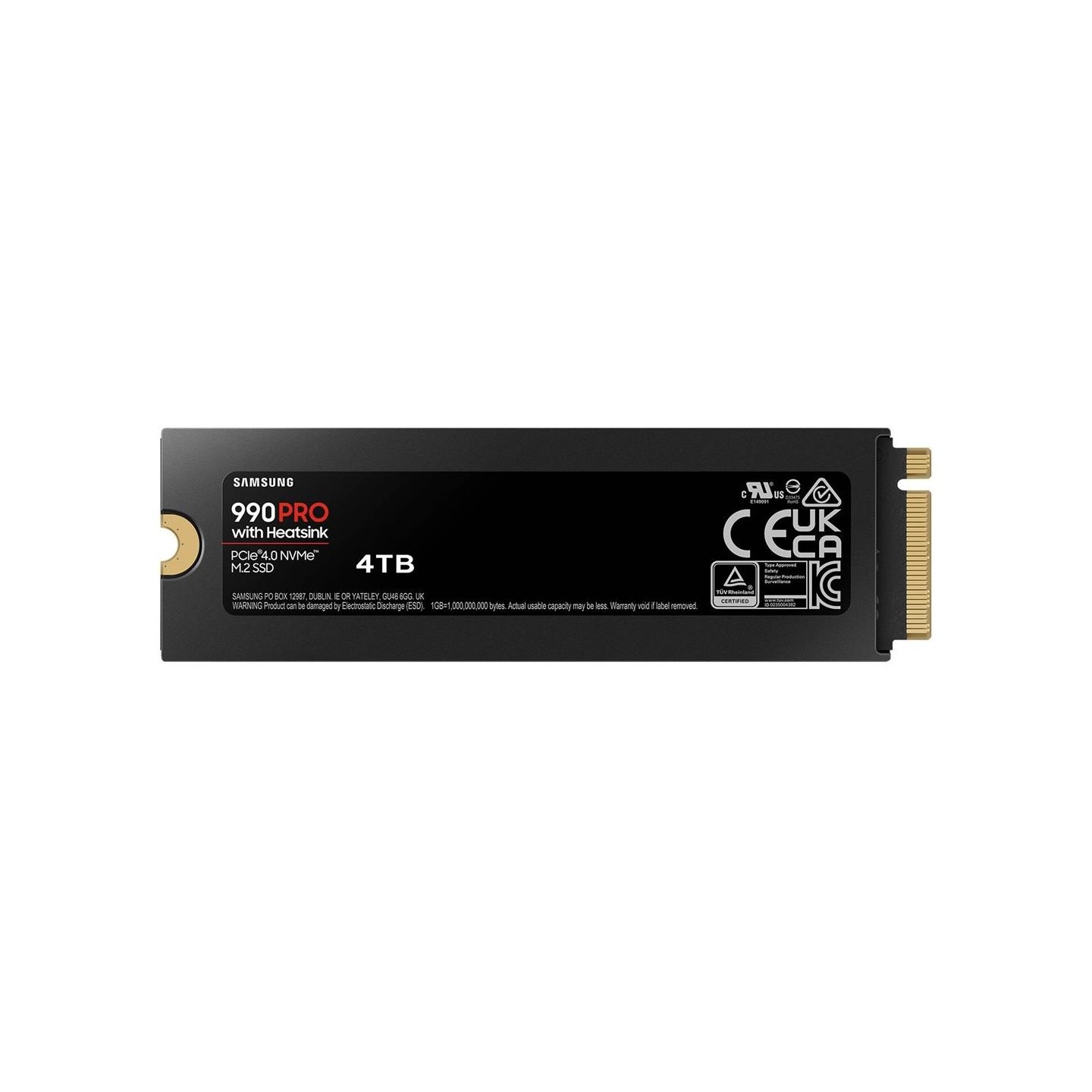Samsung SSD 990 PRO Heatsink 4TB M2 NVMe