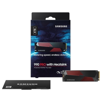 Samsung SSD 990 PRO Heatsink 4TB M2 NVMe