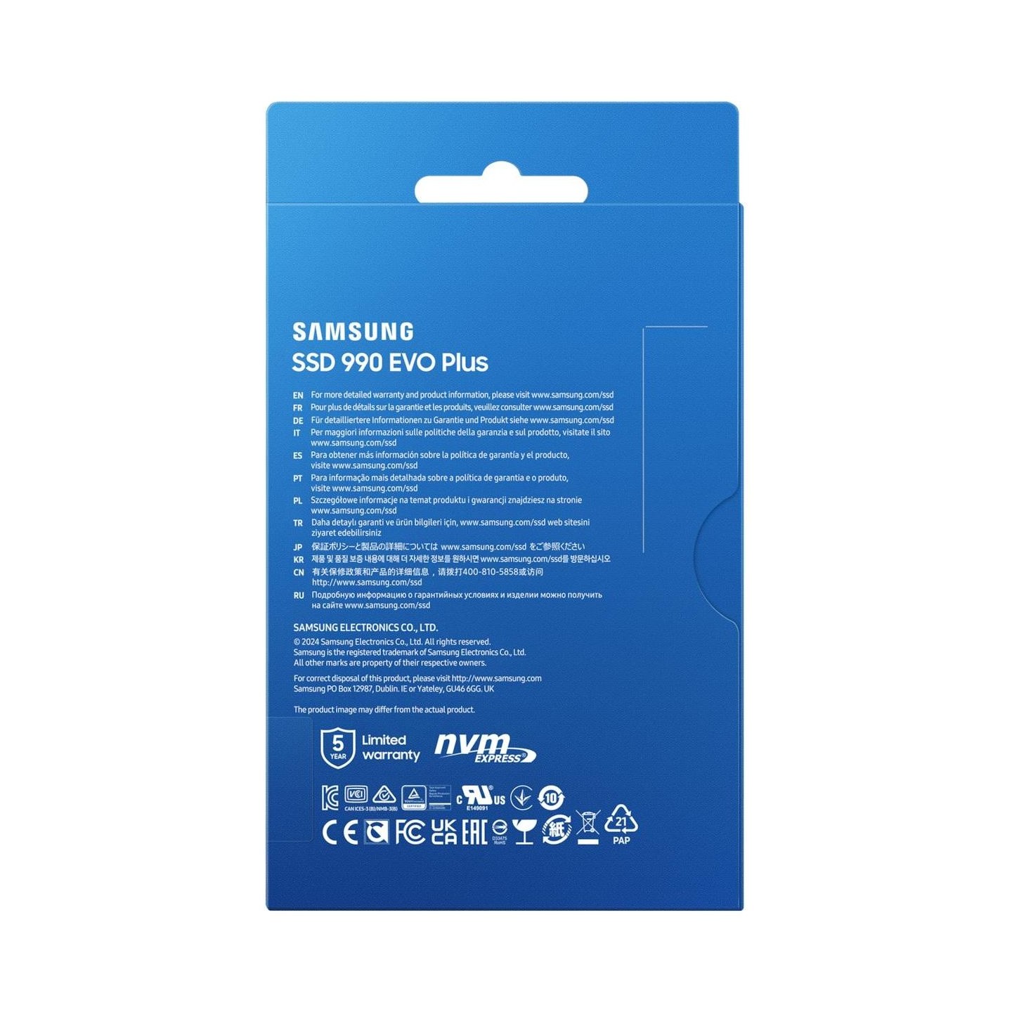 Samsung SSD 990 EVO Plus 1TB M.2 NVMe