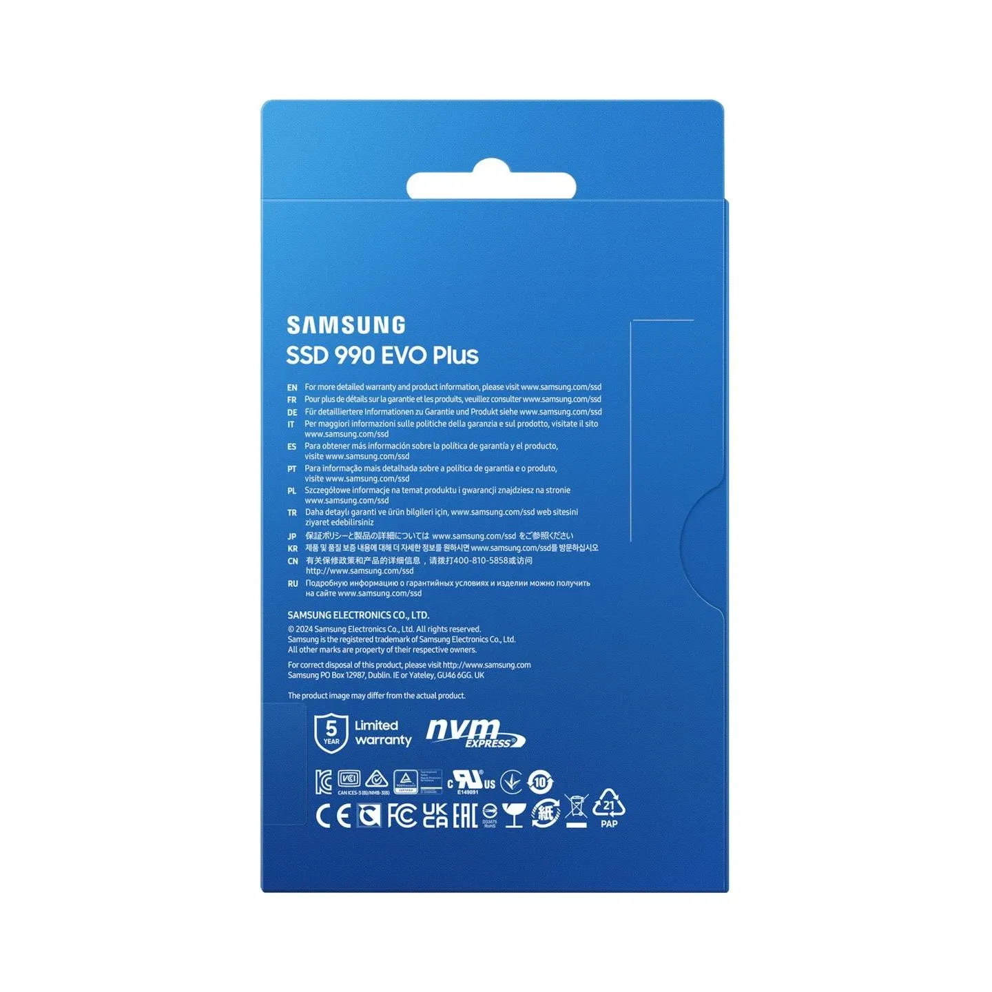 Samsung SSD 990 EVO Plus 1TB M.2 NVMe