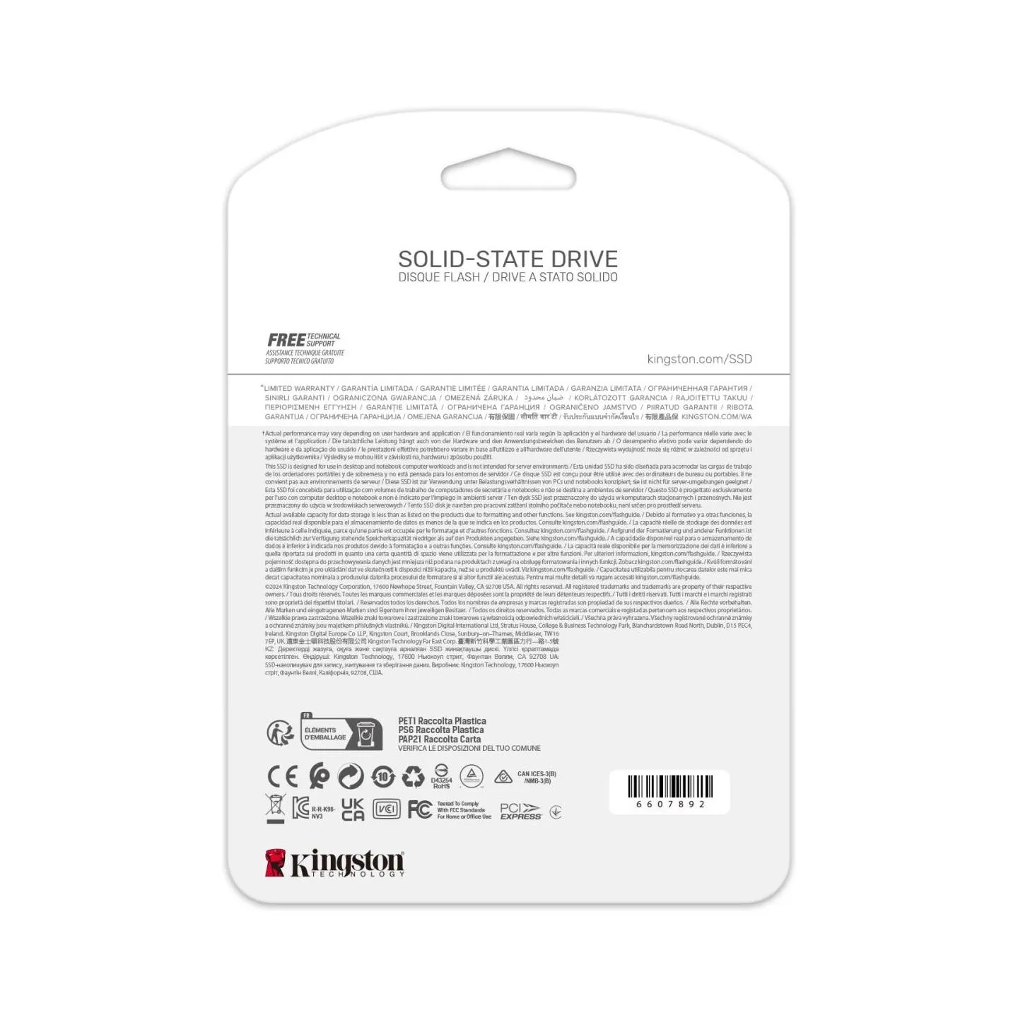 Kingston 4TB NV3 M.2 2280 NVMe SSD