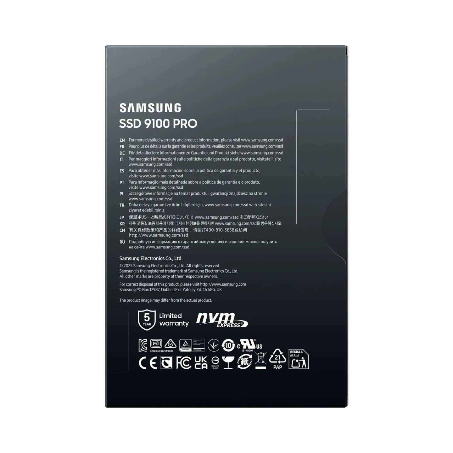 Samsung 9100 PRO SSD 2TB M.2 NVMe