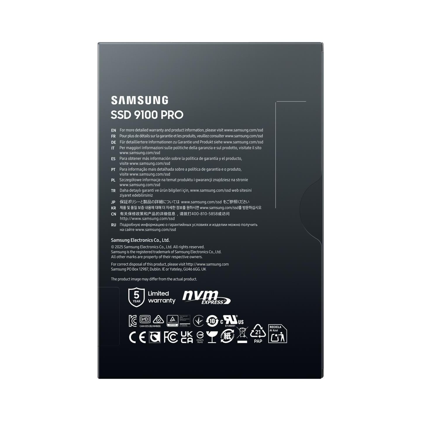 Samsung 9100 PRO SSD 4TB M.2 NVMe